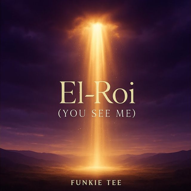 El-Roi (You See Me) cover: a column of light breaking through storm clouds